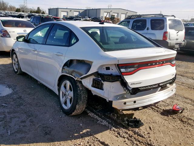 1C3CDFFA3GD816213 - 2016 DODGE DART SXT S WHITE photo 3