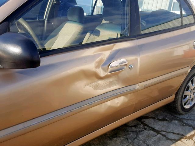 KNADC125546331227 - 2004 KIA RIO TAN photo 9