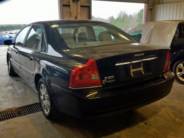 YV1TS592151411055 - 2005 VOLVO S80 2.5T BLACK photo 3