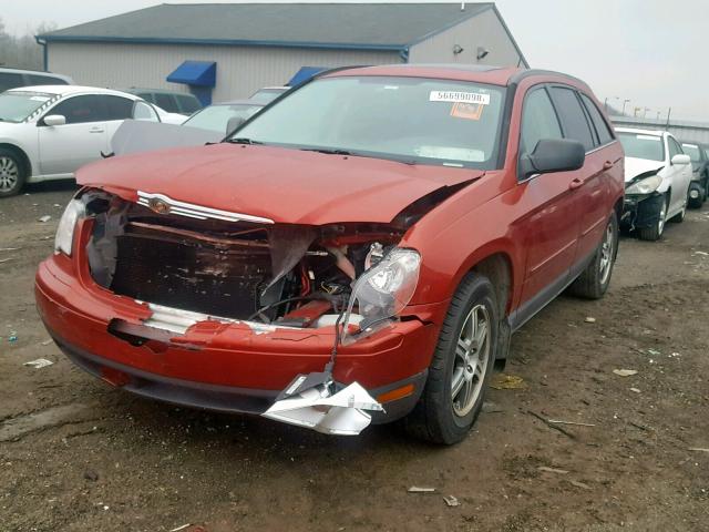 2A8GM68X58R101133 - 2008 CHRYSLER PACIFICA T RED photo 2