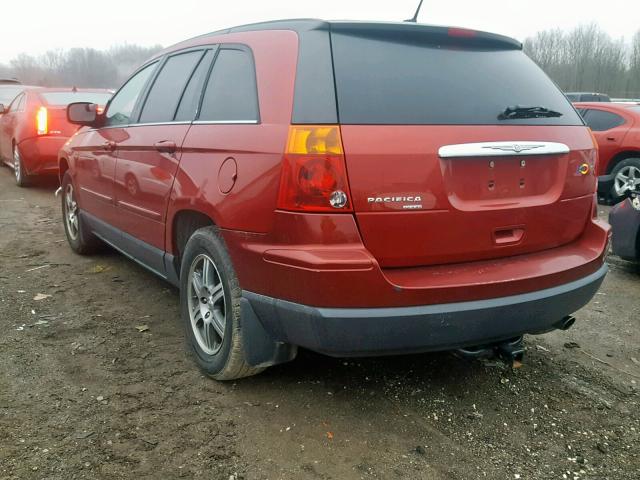 2A8GM68X58R101133 - 2008 CHRYSLER PACIFICA T RED photo 3