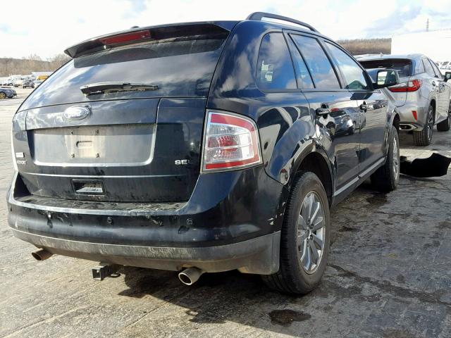 2FMDK38C88BA37914 - 2008 FORD EDGE SEL BLACK photo 4