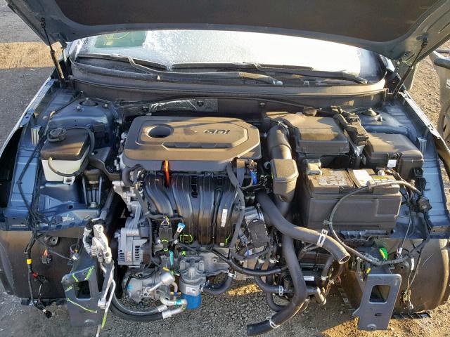 5NPE34AF8HH436648 - 2017 HYUNDAI SONATA SPO BLUE photo 7