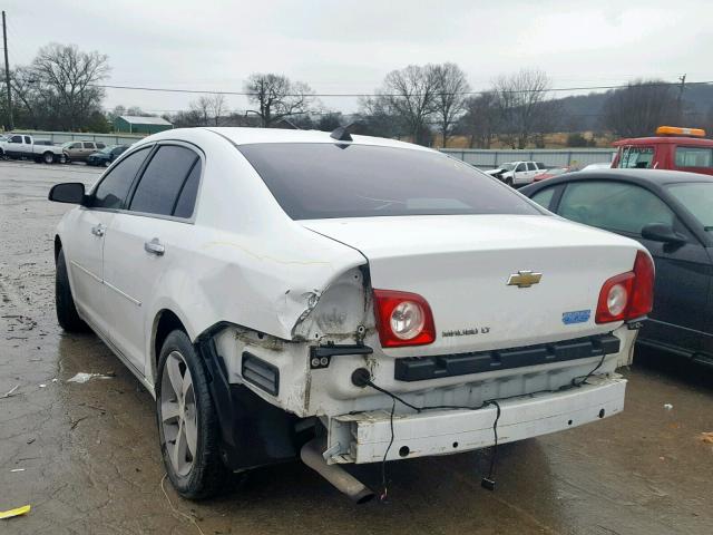 1G1ZC5EUXCF268443 - 2012 CHEVROLET MALIBU 1LT WHITE photo 3