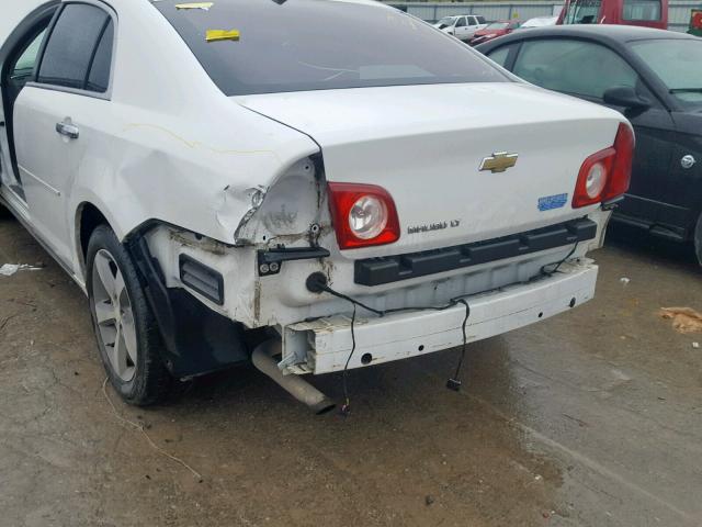 1G1ZC5EUXCF268443 - 2012 CHEVROLET MALIBU 1LT WHITE photo 9