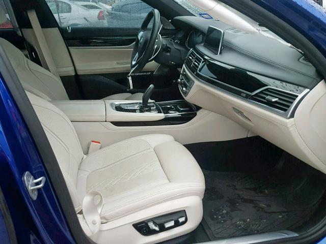 WBA7F0C5XJGM22416 - 2018 BMW 750 I BLUE photo 5