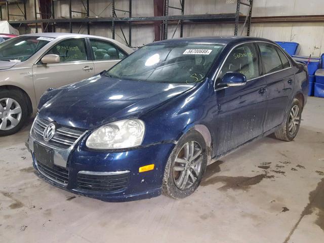 3VWSF81K96M746455 - 2006 VOLKSWAGEN JETTA 2.5 BLUE photo 2