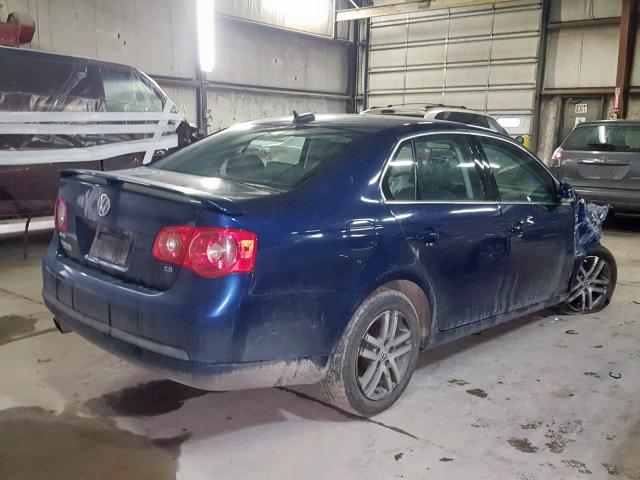 3VWSF81K96M746455 - 2006 VOLKSWAGEN JETTA 2.5 BLUE photo 4