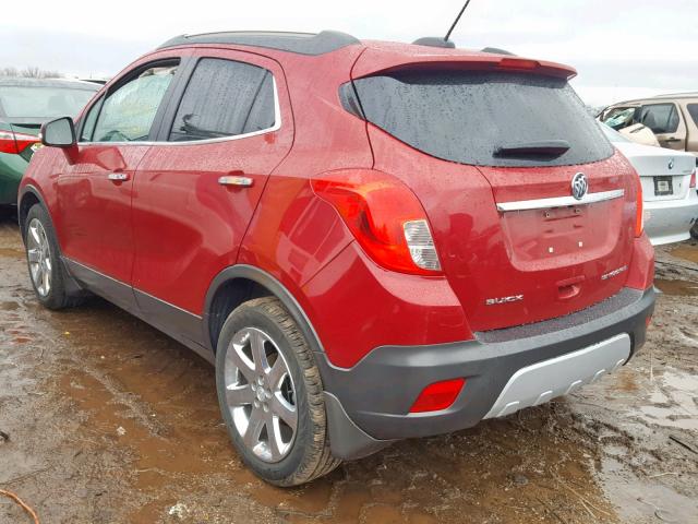 KL4CJCSB3GB692869 - 2016 BUICK ENCORE RED photo 3