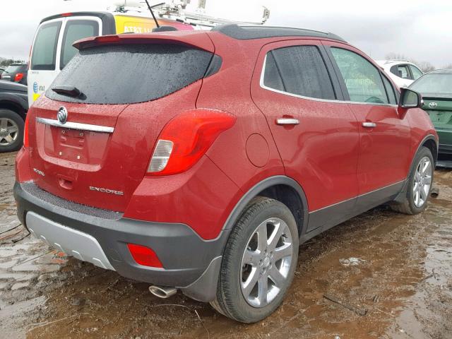 KL4CJCSB3GB692869 - 2016 BUICK ENCORE RED photo 4