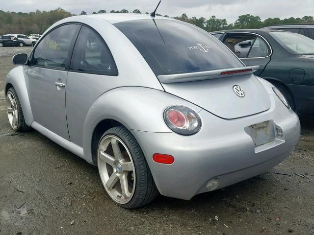 3VWBK21C43M409494 - 2003 VOLKSWAGEN NEW BEETLE SILVER photo 3