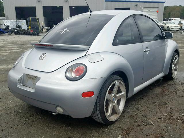 3VWBK21C43M409494 - 2003 VOLKSWAGEN NEW BEETLE SILVER photo 4