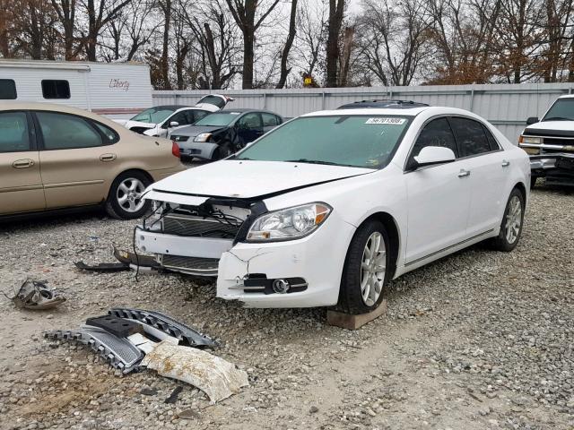 1G1ZE5EU0CF105469 - 2012 CHEVROLET MALIBU LTZ WHITE photo 2