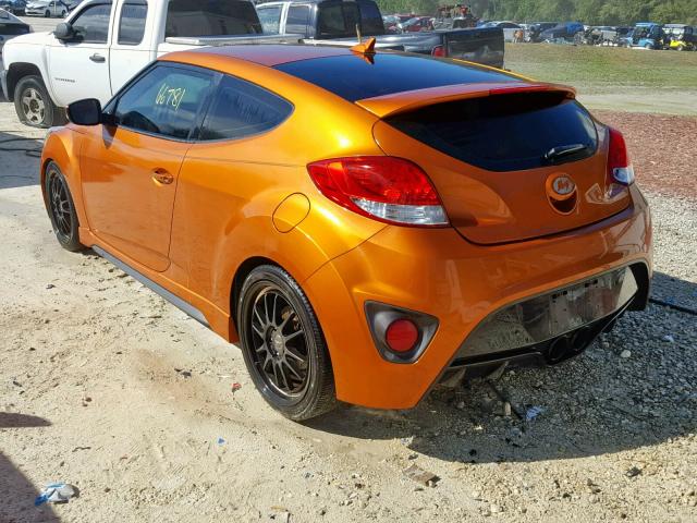 KMHTC6AE3DU151037 - 2013 HYUNDAI VELOSTER T ORANGE photo 3