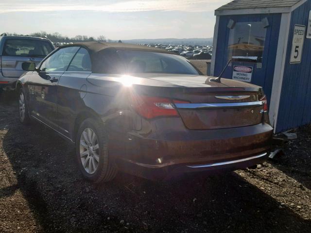 1C3BCBEB5DN526627 - 2013 CHRYSLER 200 TOURIN BROWN photo 3