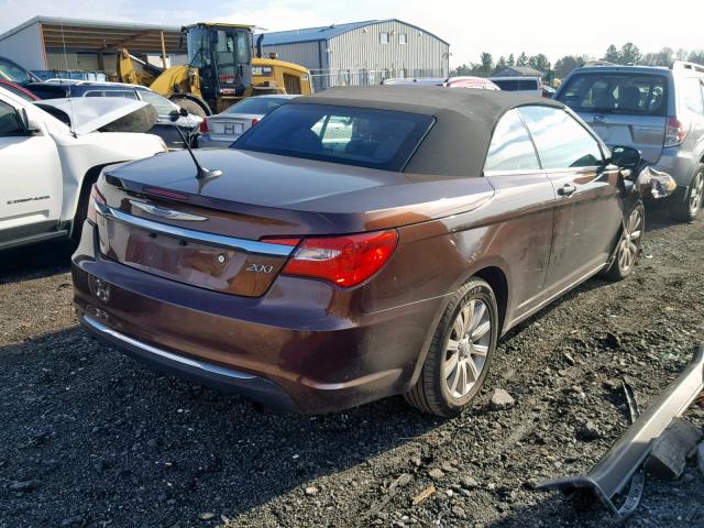 1C3BCBEB5DN526627 - 2013 CHRYSLER 200 TOURIN BROWN photo 4