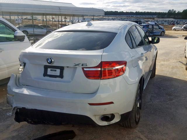 5UXFG2C52E0H09594 - 2014 BMW X6 XDRIVE3 WHITE photo 4