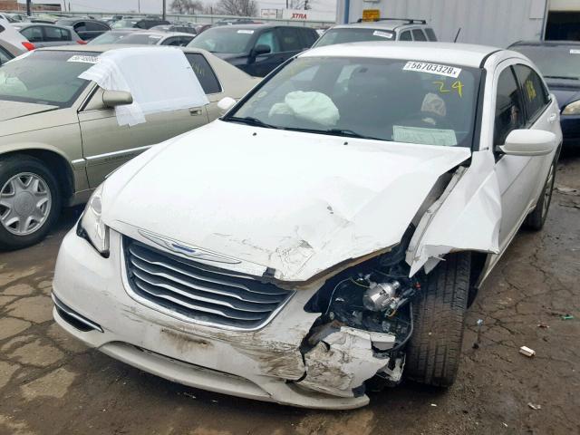 1C3CCBBB8CN131333 - 2012 CHRYSLER 200 TOURIN WHITE photo 2