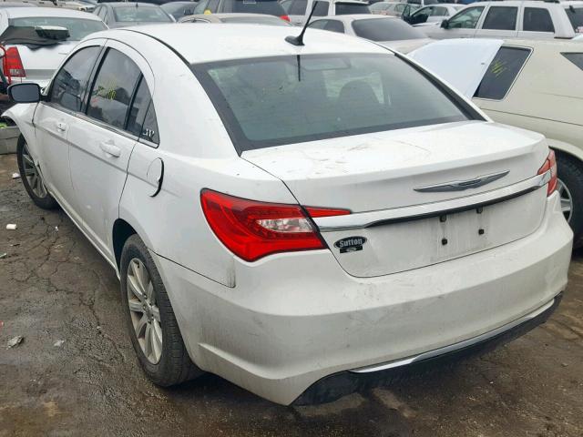 1C3CCBBB8CN131333 - 2012 CHRYSLER 200 TOURIN WHITE photo 3