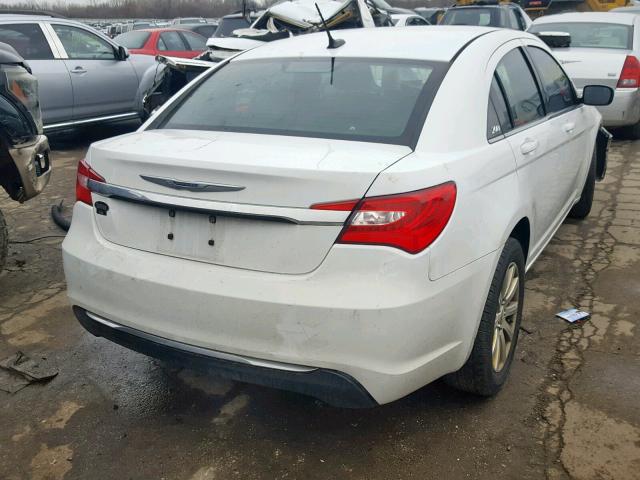 1C3CCBBB8CN131333 - 2012 CHRYSLER 200 TOURIN WHITE photo 4