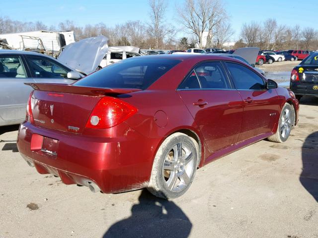 1G2ZM577684221607 - 2008 PONTIAC G6 GXP MAROON photo 4