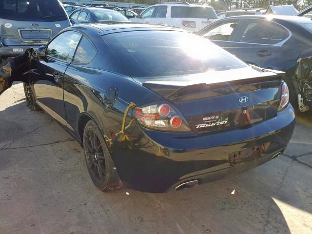 KMHHM66D88U265690 - 2008 HYUNDAI TIBURON GS BLACK photo 3