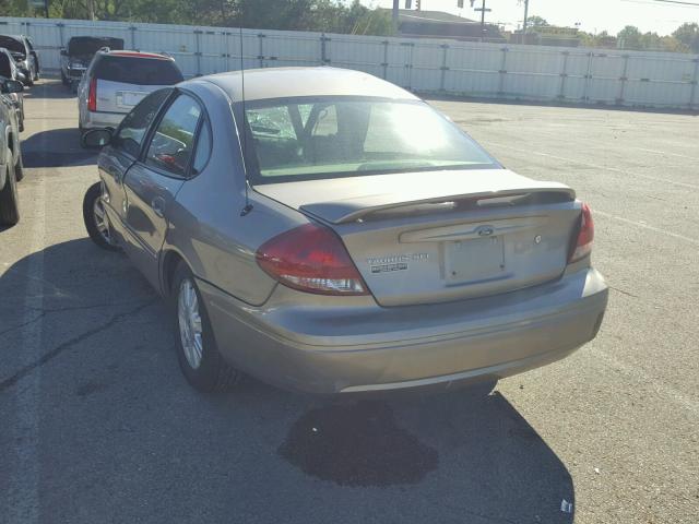 1FAFP56U77A175739 - 2007 FORD TAURUS SEL GOLD photo 3