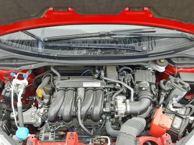 3HGGK5H5XHM713925 - 2017 HONDA FIT LX RED photo 7