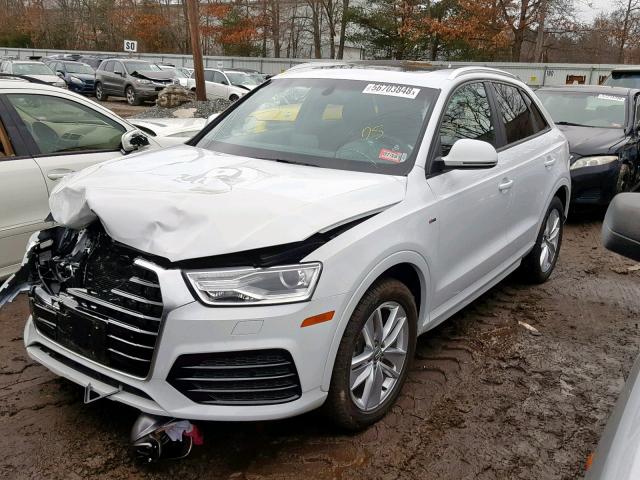 WA1ECCFS4JR003935 - 2018 AUDI Q3 PREMIUM WHITE photo 2