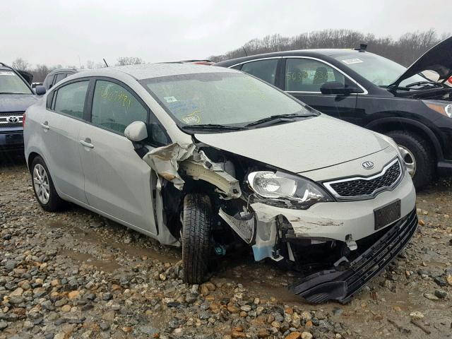 KNADN4A39D6115845 - 2013 KIA RIO EX SILVER photo 1