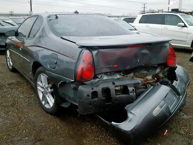 2G1WX12K149461044 - 2004 CHEVROLET MONTE CARL GRAY photo 3