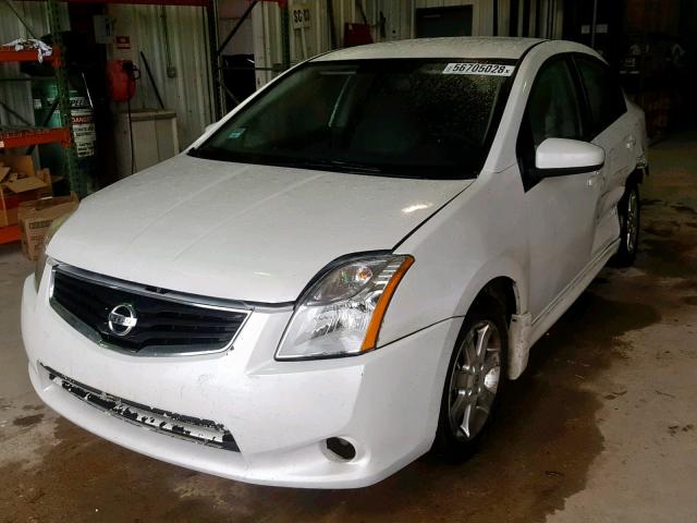 3N1AB6AP7BL720725 - 2011 NISSAN SENTRA 2.0 WHITE photo 2