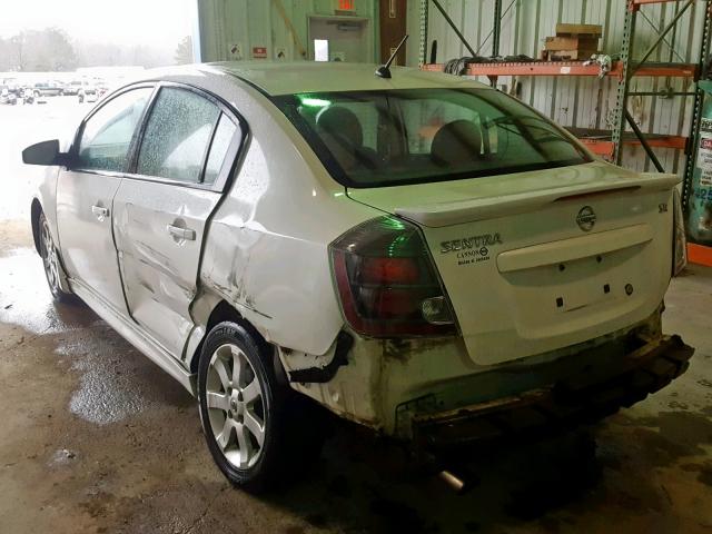 3N1AB6AP7BL720725 - 2011 NISSAN SENTRA 2.0 WHITE photo 3