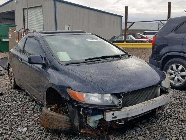 2HGFG12938H580117 - 2008 HONDA CIVIC EXL BLUE photo 1