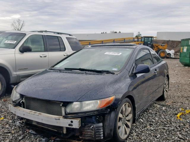 2HGFG12938H580117 - 2008 HONDA CIVIC EXL BLUE photo 2