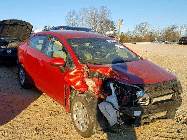 KNADN4A33D6300022 - 2013 KIA RIO EX RED photo 1