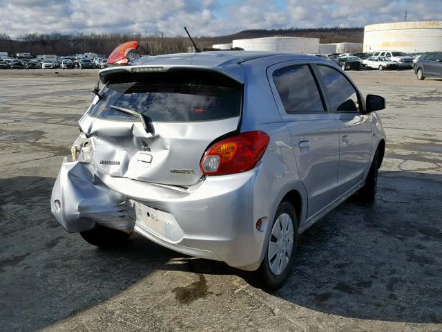 ML32A3HJ7FH048869 - 2015 MITSUBISHI MIRAGE DE SILVER photo 4