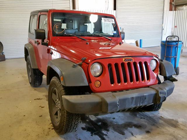 1J4FA24128L556868 - 2008 JEEP WRANGLER X RED photo 1