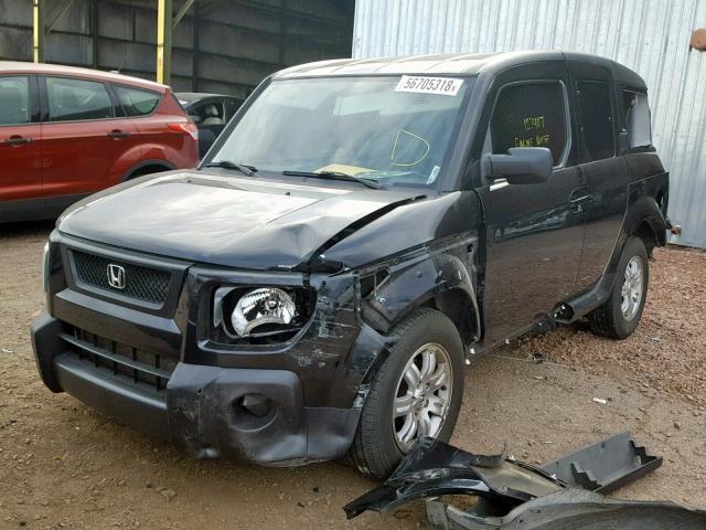 5J6YH28726L009809 - 2006 HONDA ELEMENT EX BLACK photo 2