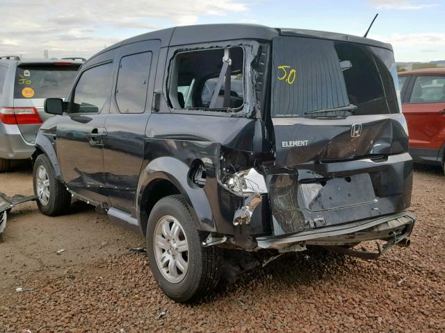 5J6YH28726L009809 - 2006 HONDA ELEMENT EX BLACK photo 3