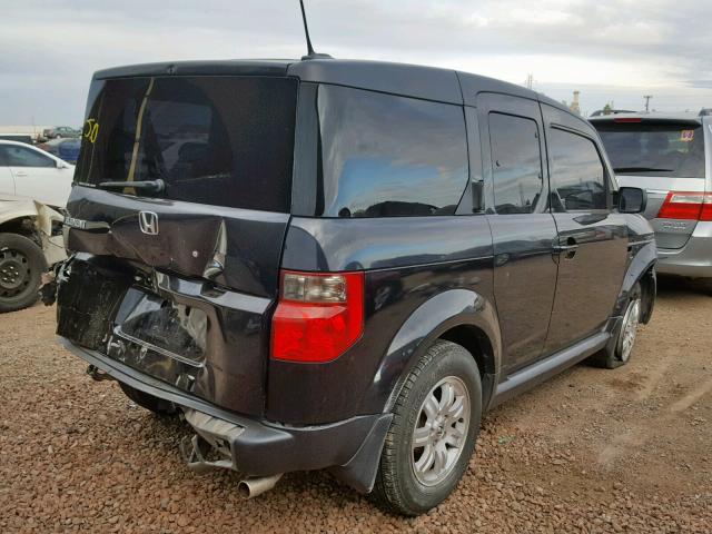 5J6YH28726L009809 - 2006 HONDA ELEMENT EX BLACK photo 4