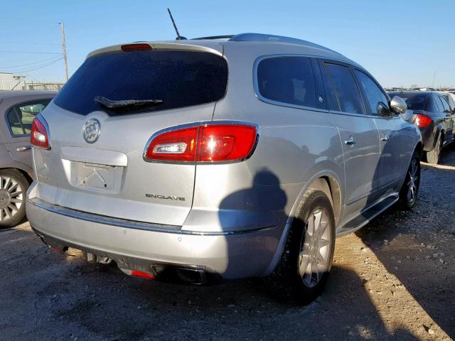 5GAKRCKD0DJ239128 - 2013 BUICK ENCLAVE SILVER photo 4