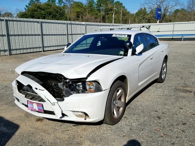 2C3CDXAG1CH177876 - 2012 DODGE CHARGER PO WHITE photo 2
