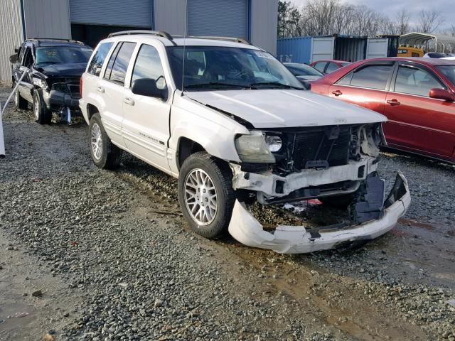 1J4GX58N44C257913 - 2004 JEEP GRAND CHER WHITE photo 1