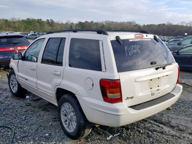 1J4GX58N44C257913 - 2004 JEEP GRAND CHER WHITE photo 3