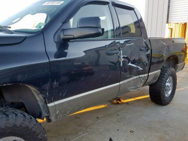 3D7KS28A08G125721 - 2008 DODGE RAM 2500 S შავი ფოტო 10