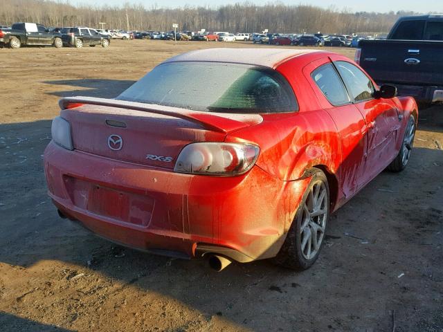 JM1FE1CP6A0404223 - 2010 MAZDA RX8 RED photo 4