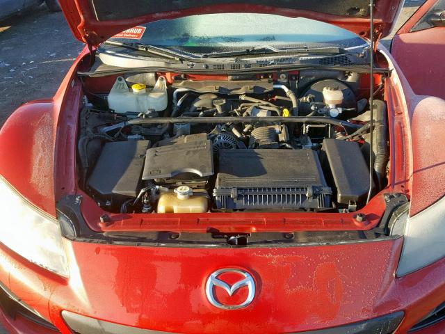 JM1FE1CP6A0404223 - 2010 MAZDA RX8 RED photo 7