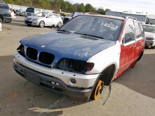 5UXFB93503LN80867 - 2003 BMW X5 4.6IS RED photo 2