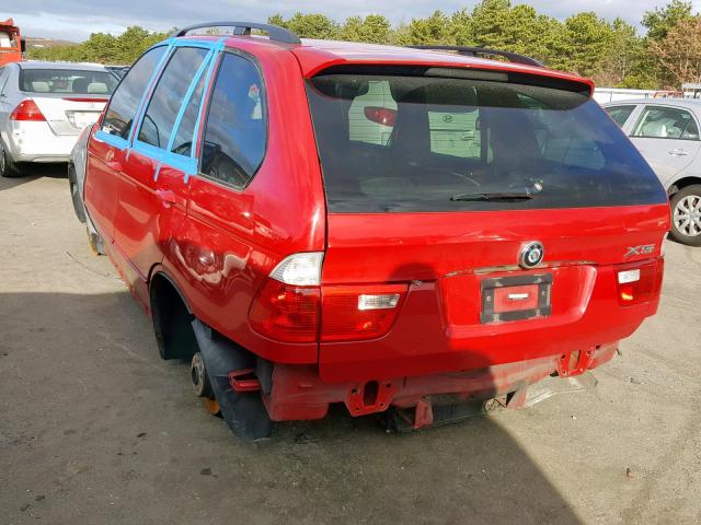 5UXFB93503LN80867 - 2003 BMW X5 4.6IS RED photo 3